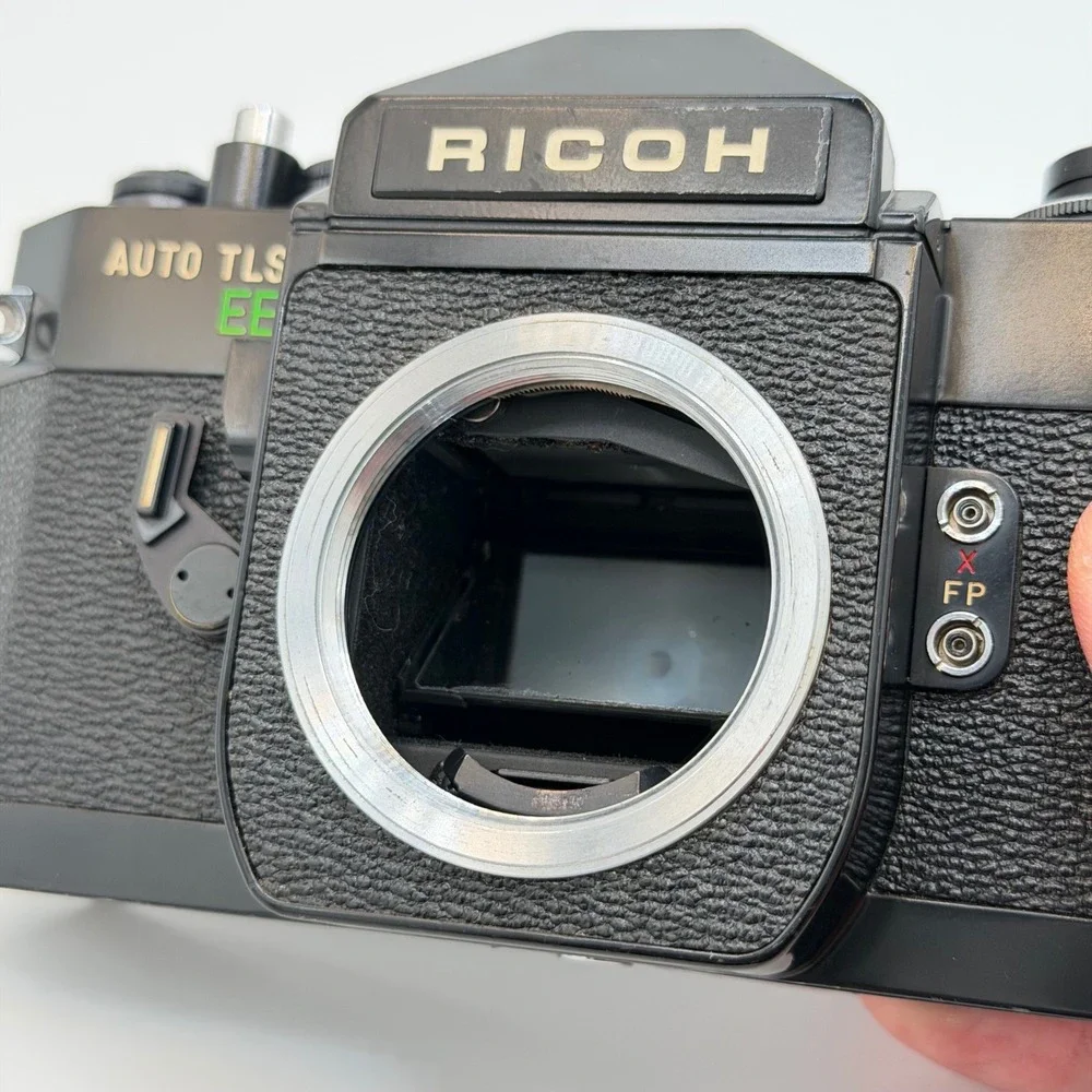 Ricoh Auto TLS EE 35mm SLR Film Camera Body Black M42 Mount Vintage 0711417